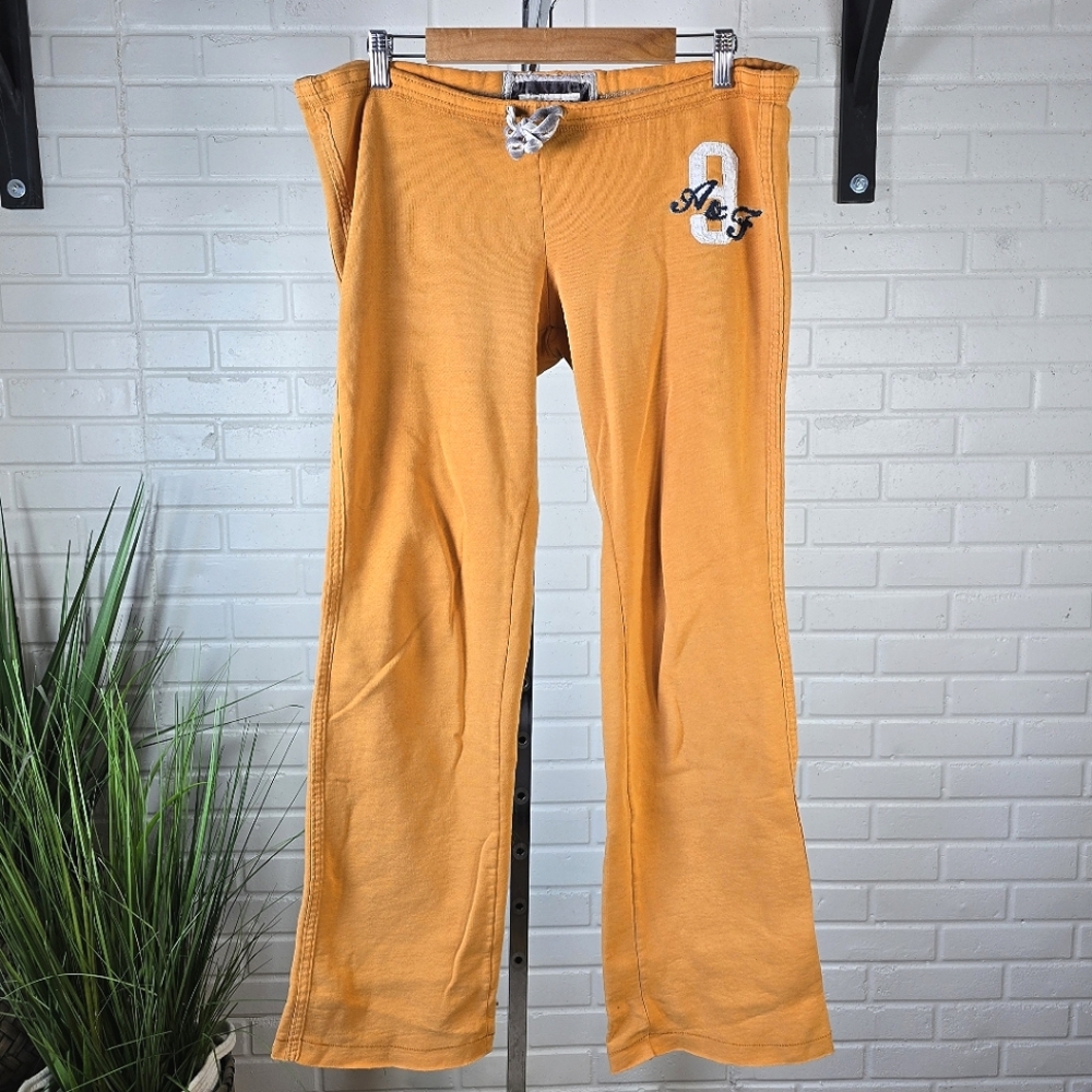 Y2K Vintage Abercrombie & Fitch Orange SweatPants - Picture 13 of 15